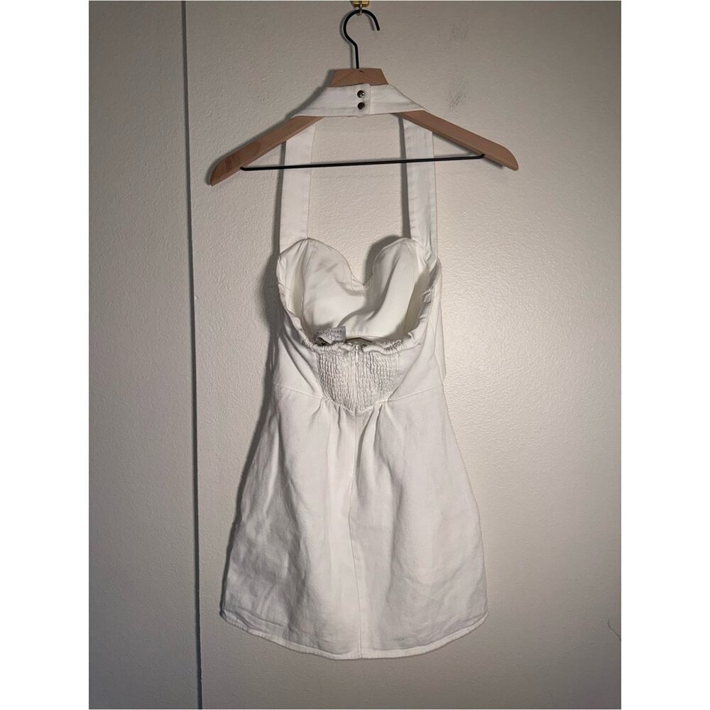 MARE MARE X Anthropologie Halter Cutout Mini bridal shower bachelorette Dress XS - Picture 9 of 9